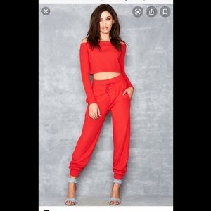 Mistress Rocks red tracksuit